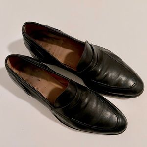 Gravati Black Leather Penny Loafer Made in Italy - Size 9
